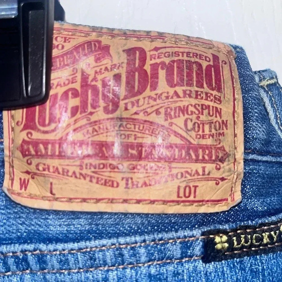 Lucky brand mens jeans 32/29 blue (relaxed bootleg) - Picture 2 of 5